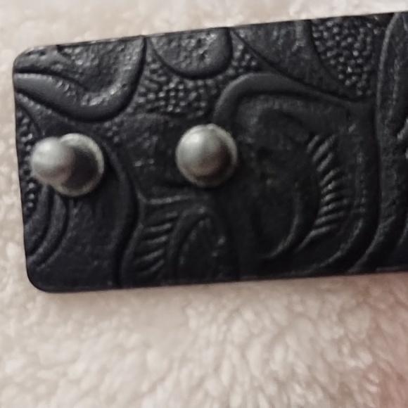 Bracelet meant to be new on box leather and silver - Picture 5 of 6